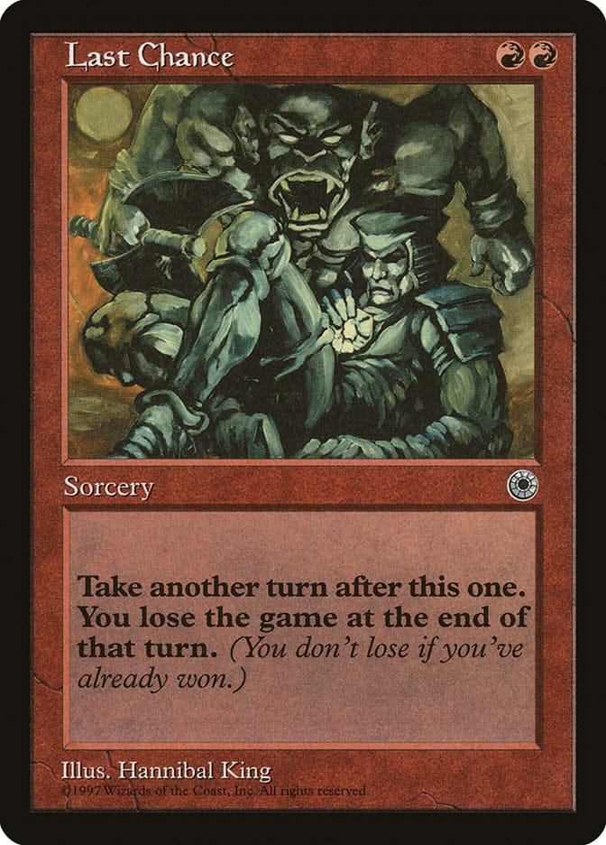 Last Chance [Portal] Magic: The Gathering