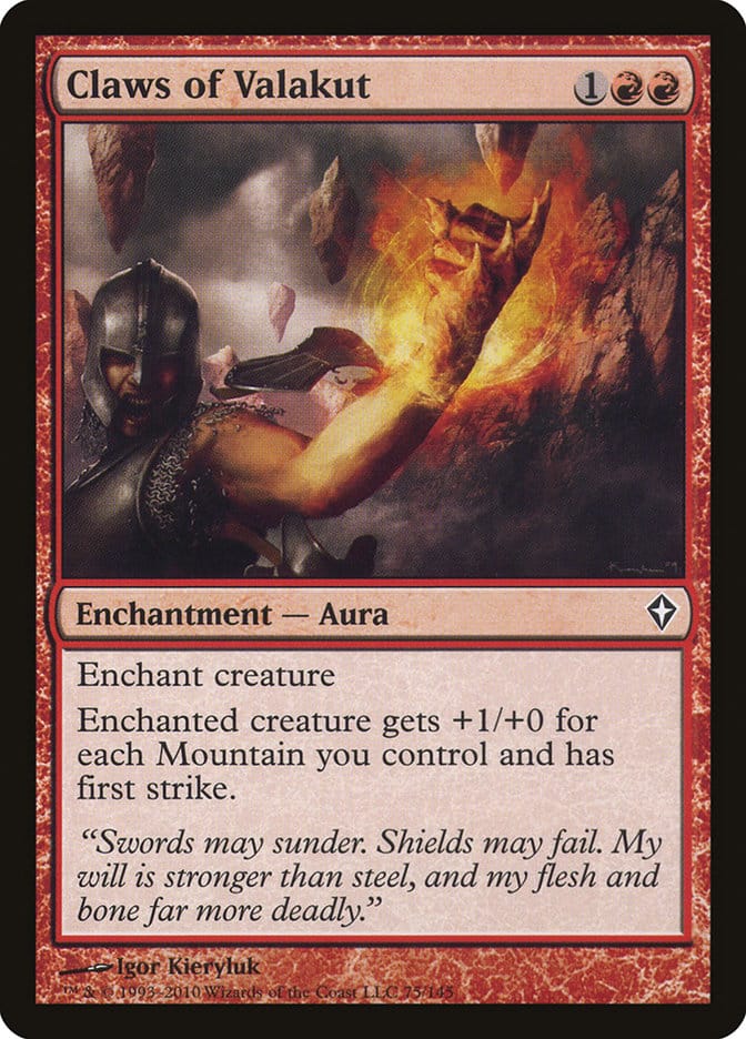 Claws of Valakut [Worldwake] Magic: The Gathering