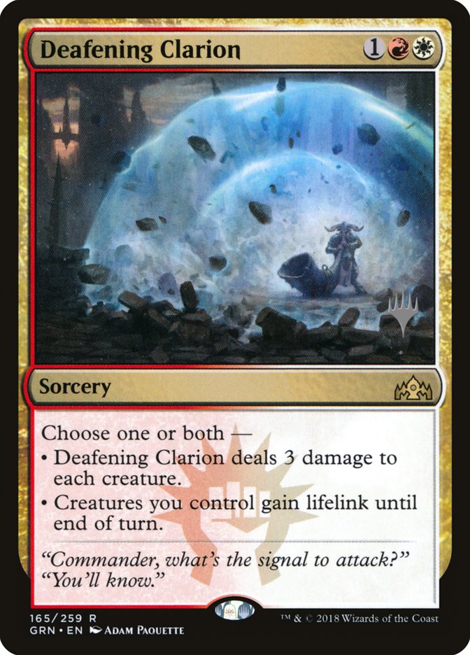Deafening Clarion (Promo Pack) [Guilds of Ravnica Promos] Magic: The Gathering