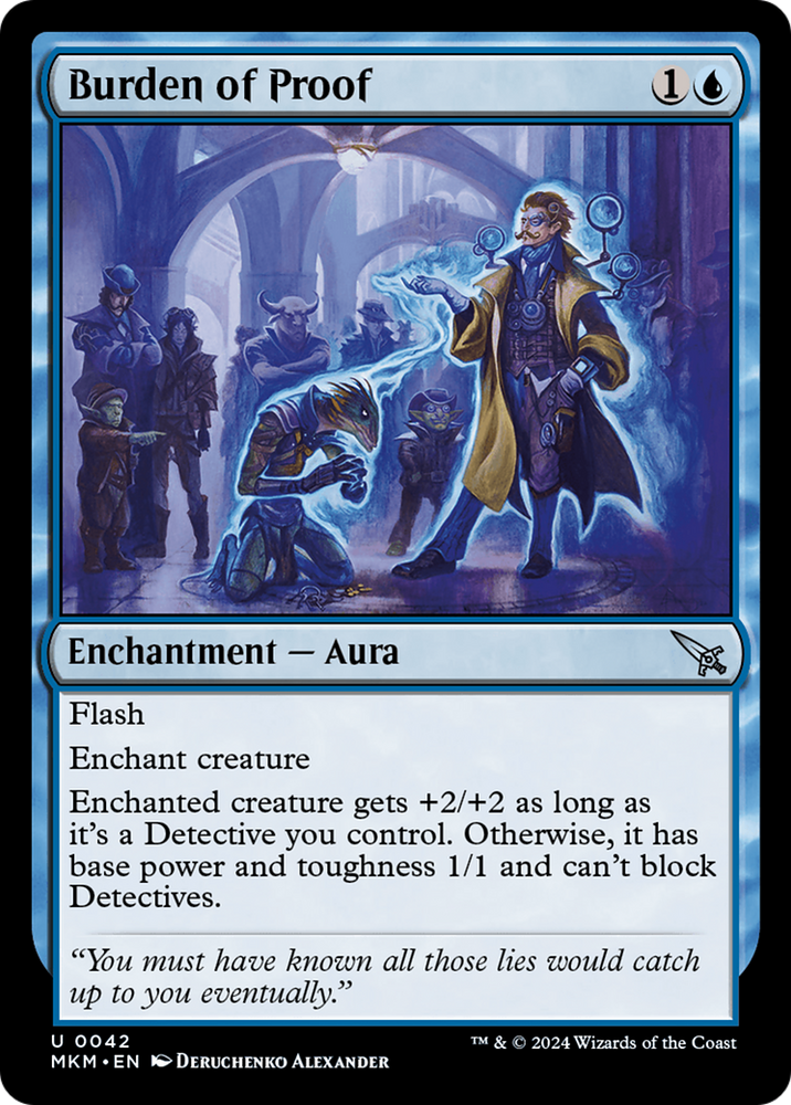 Burden of Proof [Murders at Karlov Manor] Magic: The Gathering