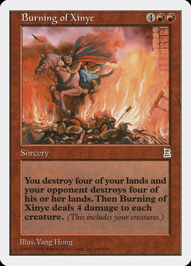 Burning of Xinye [Portal Three Kingdoms] Magic: The Gathering