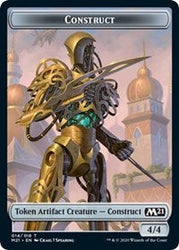 Construct // Goblin Wizard Double-Sided Token [Core Set 2021 Tokens] Magic: The Gathering