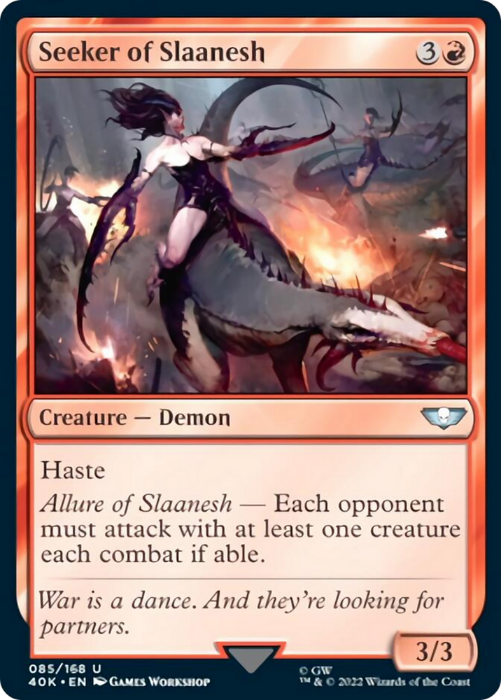 Seeker of Slaanesh (Surge Foil) [Warhammer 40,000] Magic: The Gathering