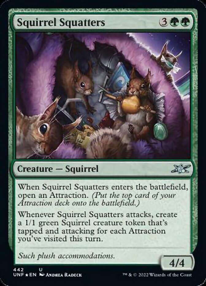 Squirrel Squatters (Galaxy Foil) [Unfinity] Magic: The Gathering