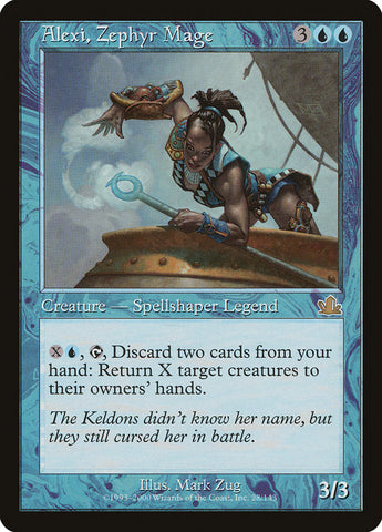 Alexi, Zephyr Mage [Prophecy] Magic: The Gathering