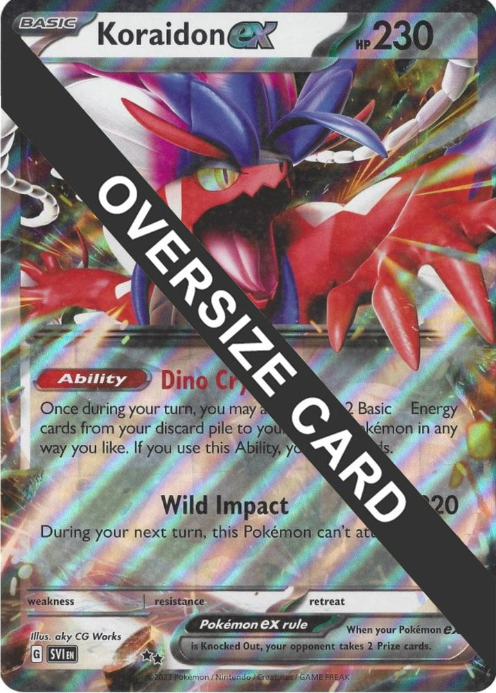 Koraidon ex (125/198) (Jumbo Card) [Scarlet & Violet: Base Set] Pokémon