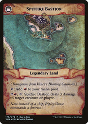 Vance's Blasting Cannons // Spitfire Bastion (Buy-A-Box) [Ixalan Treasure Chest] Magic: The Gathering