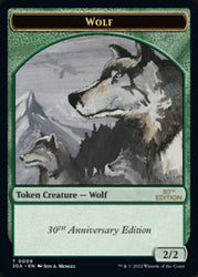 Wolf Token [30th Anniversary Tokens] Magic: The Gathering