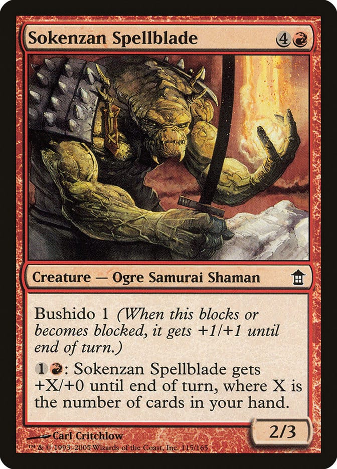 Sokenzan Spellblade [Saviors of Kamigawa] Magic: The Gathering
