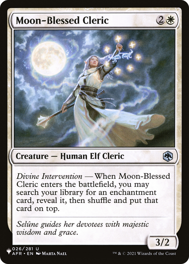 Moon-Blessed Cleric [The List] Magic: The Gathering
