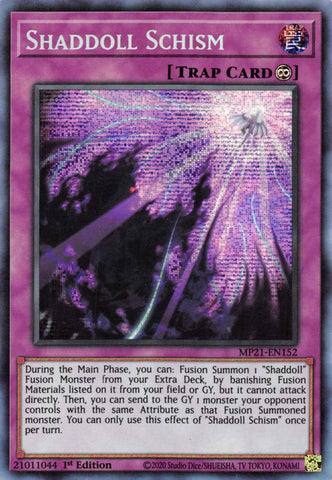 Shaddoll Schism [MP21-EN152] Prismatic Secret Rare - Yugioh Cards For Your TCG Needs!