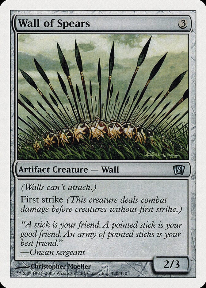 Wall of Spears [Eighth Edition] Magic: The Gathering