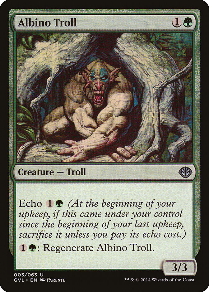 Albino Troll (Garruk vs. Liliana) [Duel Decks Anthology] Magic: The Gathering