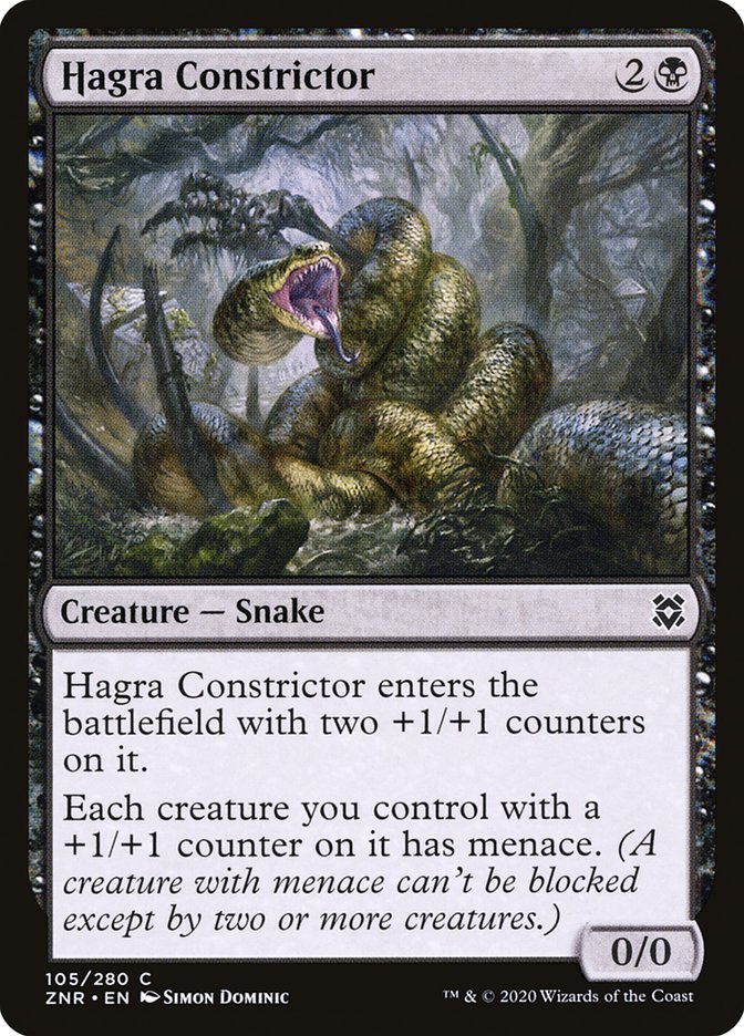 Hagra Constrictor [Zendikar Rising] Magic: The Gathering