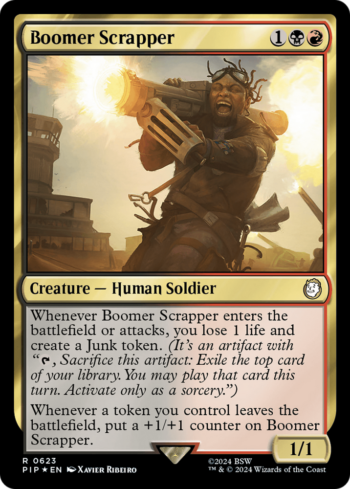 Boomer Scrapper (Surge Foil) [Fallout] Magic: The Gathering