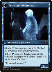Startled Awake // Persistent Nightmare [Shadows over Innistrad Prerelease Promos] Magic: The Gathering