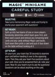 Careful Study (Magic Minigame) [Kaldheim Minigame] Magic: The Gathering
