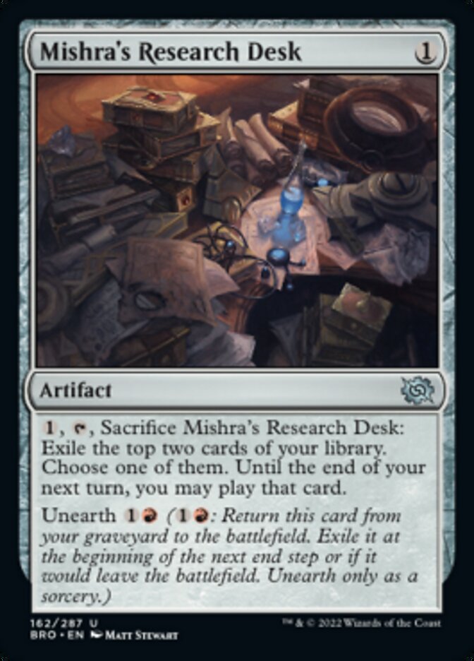 Mishra's Research Desk [The Brothers' War] Magic: The Gathering
