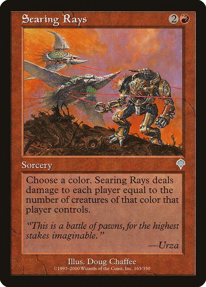 Searing Rays [Invasion] Magic: The Gathering