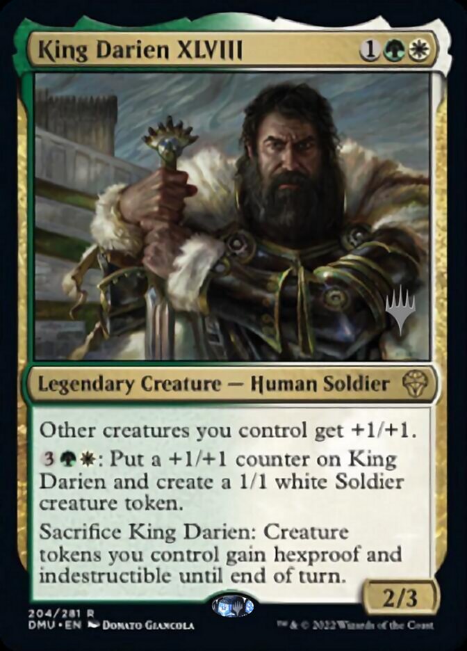 King Darien XLVIII (Promo Pack) [Dominaria United Promos] Magic: The Gathering
