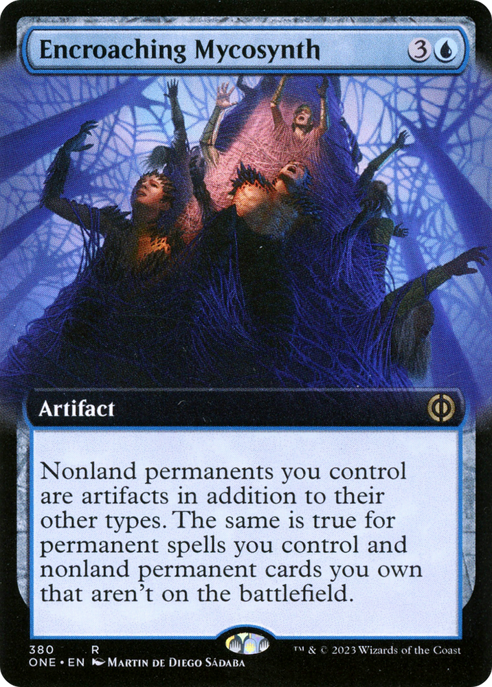 Encroaching Mycosynth (Extended Art) [Phyrexia: All Will Be One] Magic: The Gathering