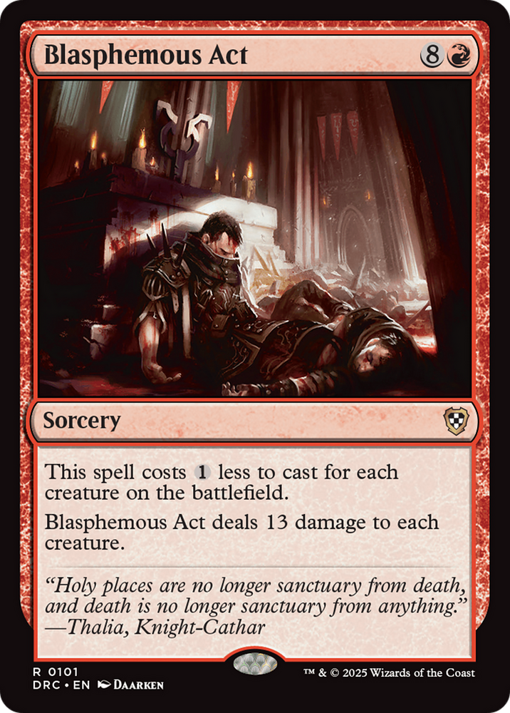 Blasphemous Act [Aetherdrift Commander] Magic: The Gathering