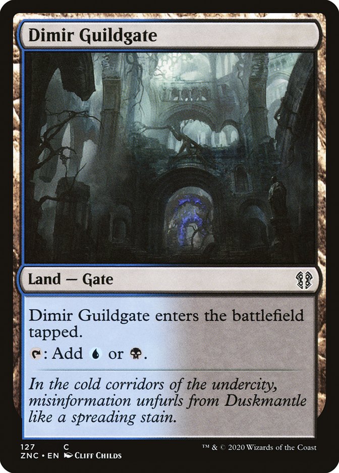 Dimir Guildgate [Zendikar Rising Commander] Magic: The Gathering