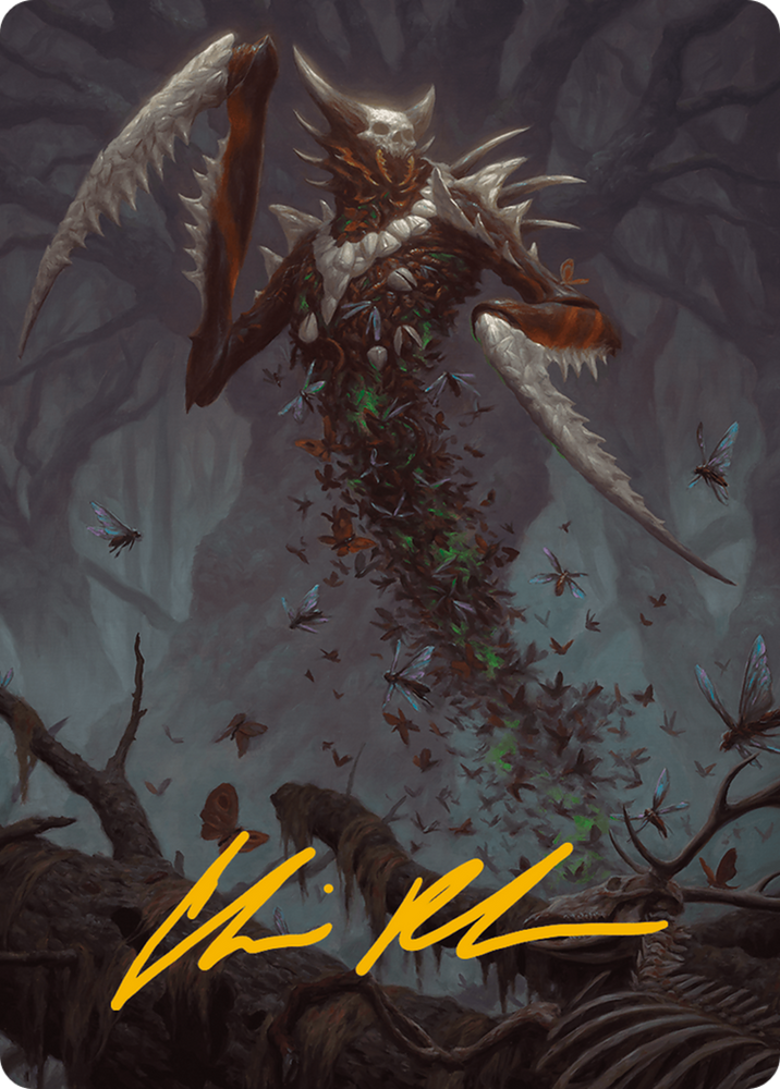 Grist, the Plague Swarm Art Card (Gold-Stamped Signature) [Modern Horizons 3 Art Series] Magic: The Gathering
