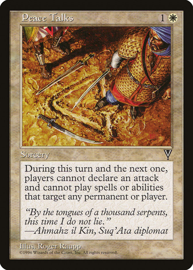 Peace Talks [Visions] Magic: The Gathering