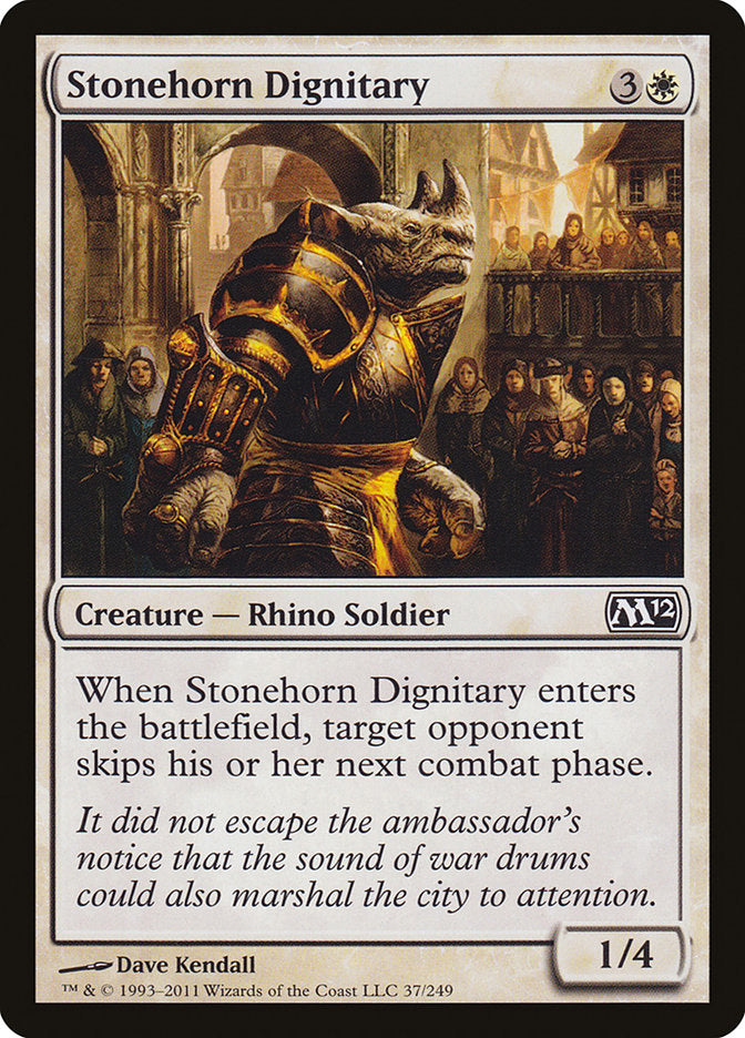 Stonehorn Dignitary [Magic 2012] Magic: The Gathering