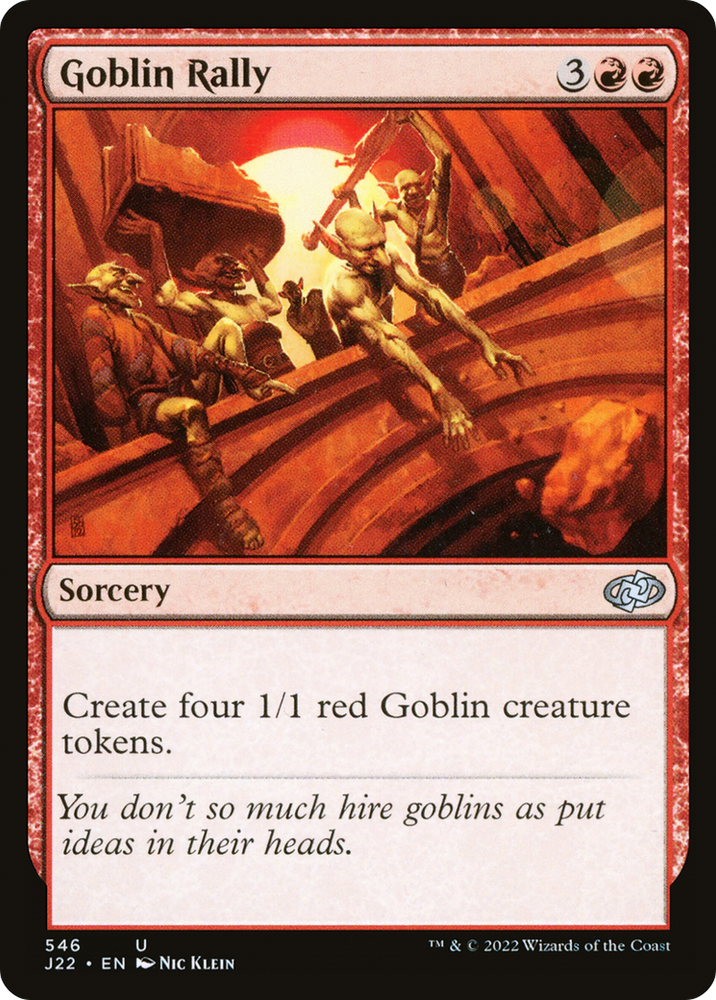Goblin Rally [Jumpstart 2022] Magic: The Gathering
