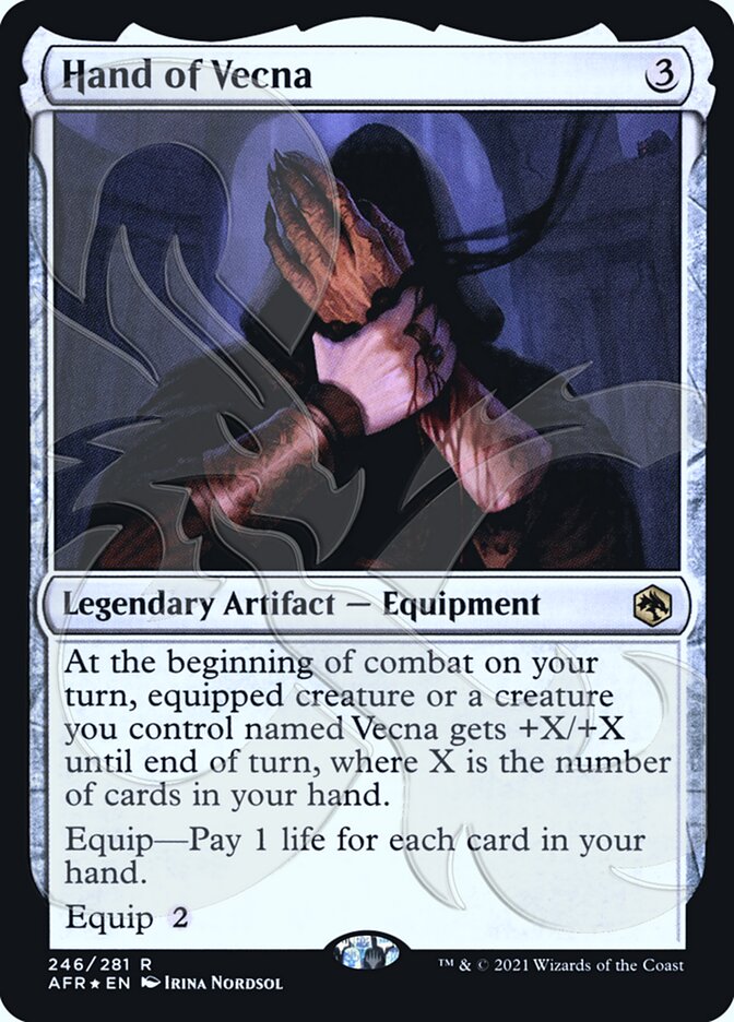Hand of Vecna (Ampersand Promo) [Dungeons & Dragons: Adventures in the Forgotten Realms Promos] Magic: The Gathering
