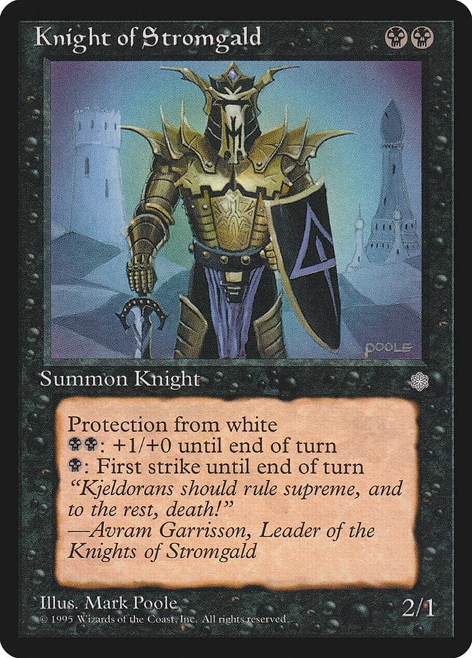 Knight of Stromgald [Ice Age] Magic: The Gathering