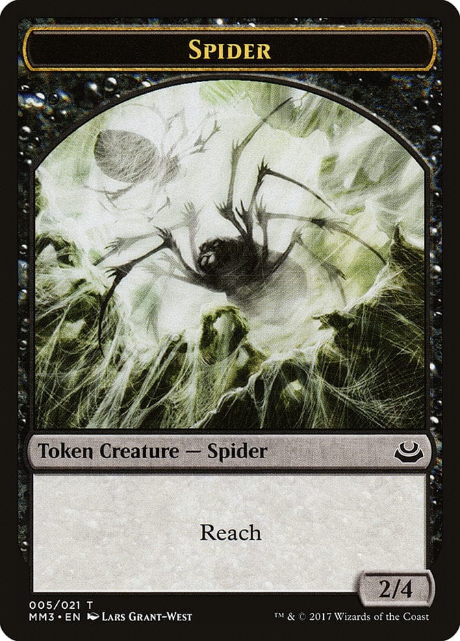 Spider Token [Modern Masters 2017 Tokens] Magic: The Gathering
