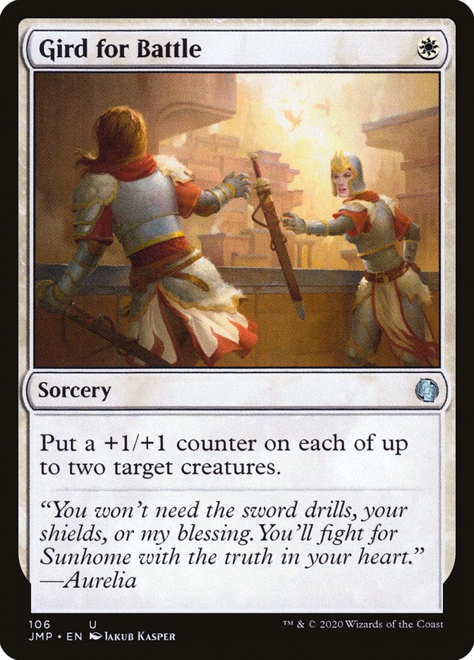 Gird for Battle [Jumpstart] Magic: The Gathering