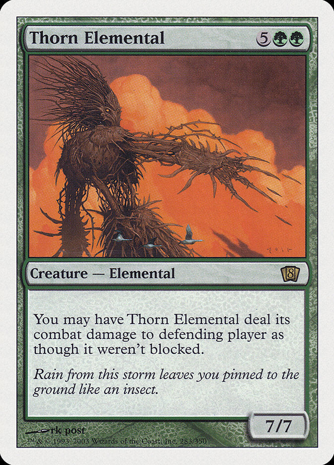 Thorn Elemental [Eighth Edition] Magic: The Gathering
