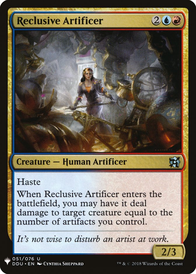 Reclusive Artificer [Mystery Booster] Magic: The Gathering