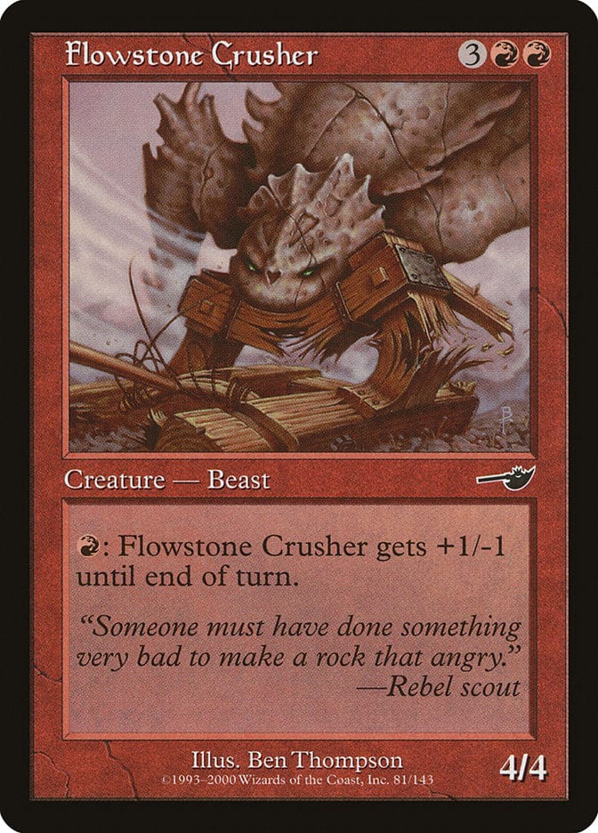 Flowstone Crusher [Nemesis] Magic: The Gathering