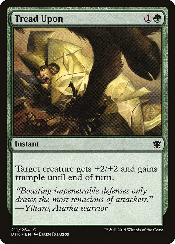 Tread Upon [Dragons of Tarkir] Magic: The Gathering