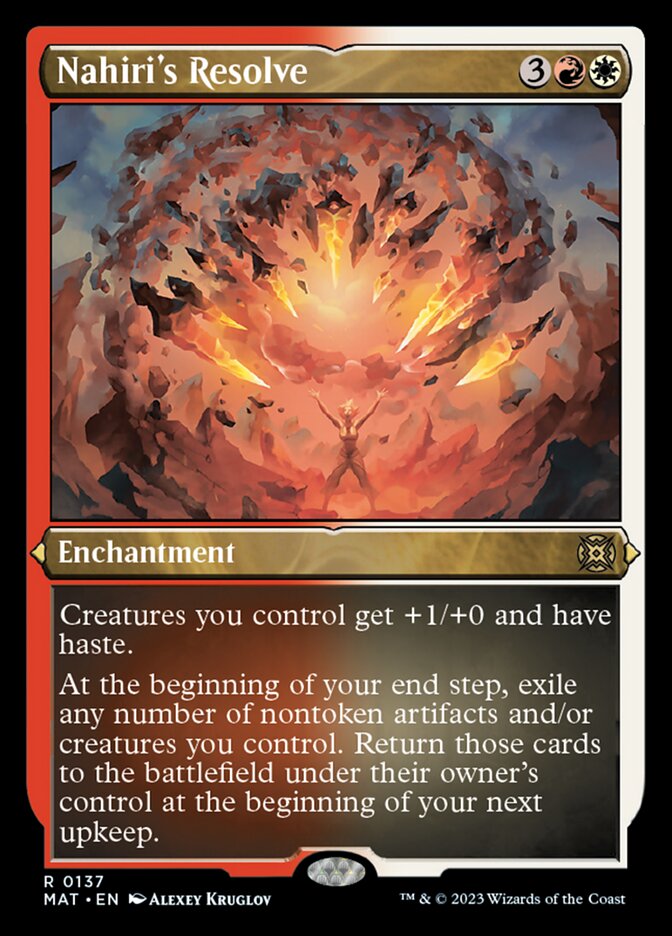 Nahiri's Resolve (Foil Etched) [March of the Machine: The Aftermath] Magic: The Gathering