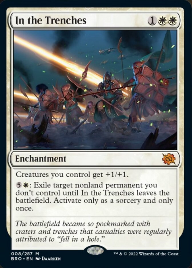 In the Trenches (Promo Pack) [The Brothers' War Promos] Magic: The Gathering