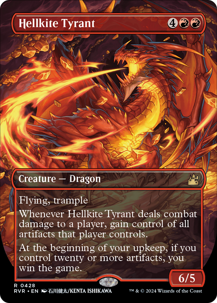 Hellkite Tyrant (Anime Borderless) [Ravnica Remastered] Magic: The Gathering