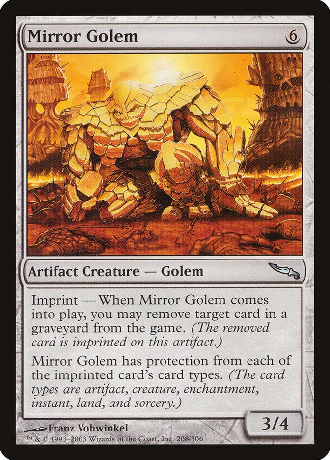 Mirror Golem [Mirrodin] Magic: The Gathering
