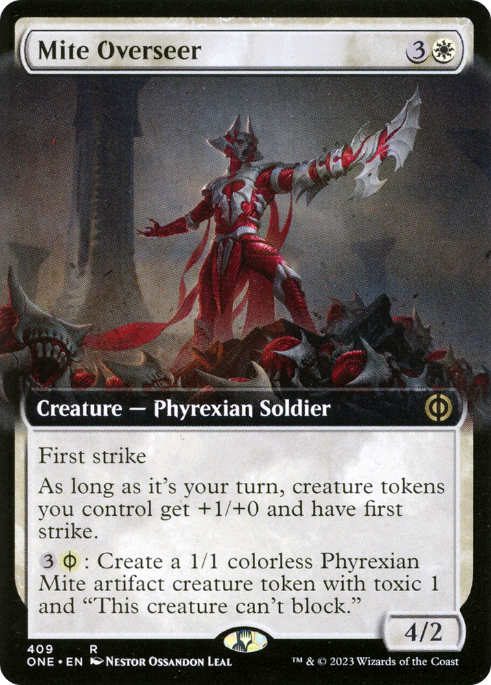 Mite Overseer (Extended Art) [Phyrexia: All Will Be One] Magic: The Gathering
