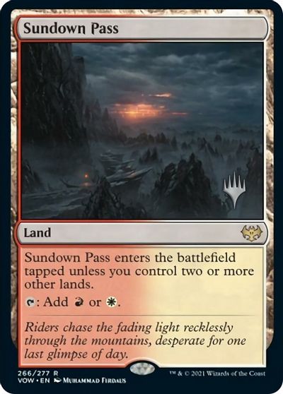 Sundown Pass (Promo Pack) [Innistrad: Crimson Vow Promos] Magic: The Gathering