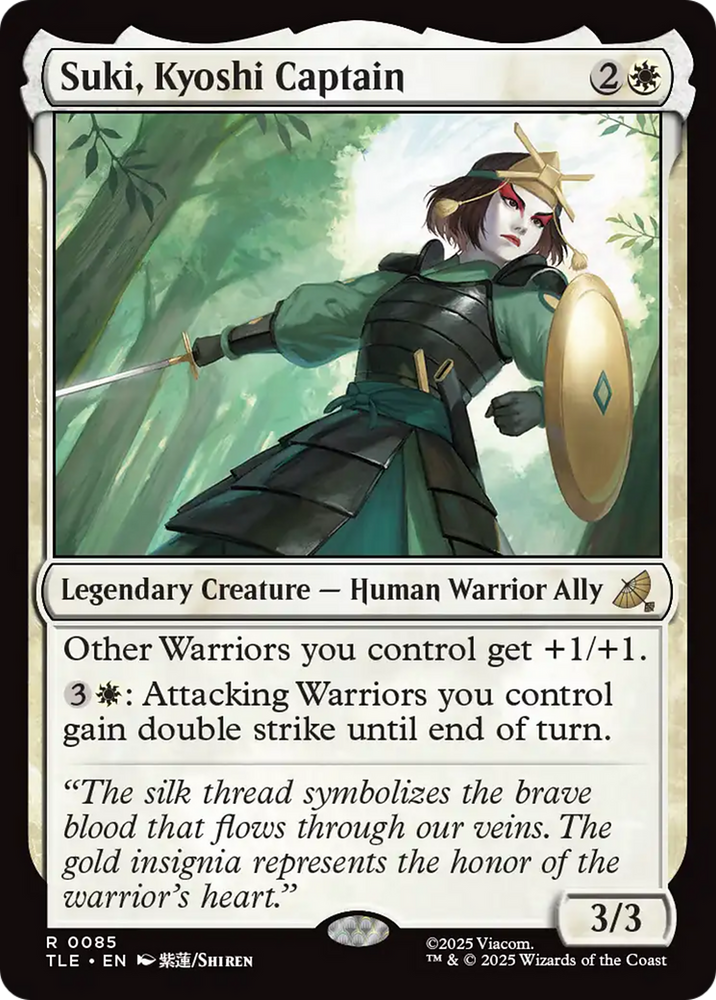 Suki, Kyoshi Captain [Avatar: The Last Airbender: Eternal-Legal] Magic: The Gathering