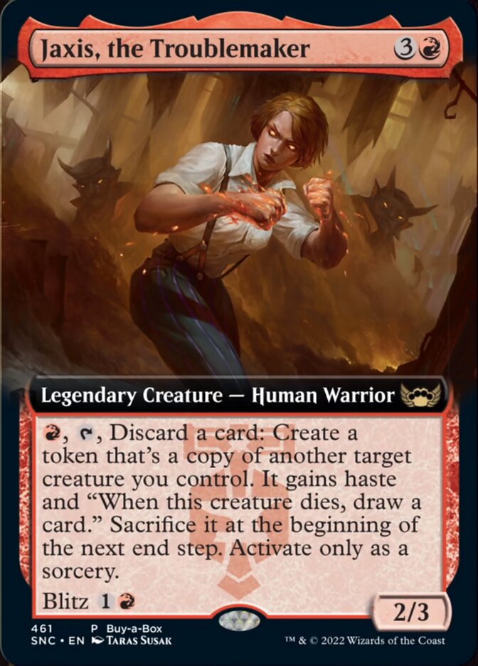 Jaxis, the Troublemaker (Buy-A-Box) [Streets of New Capenna] Magic: The Gathering