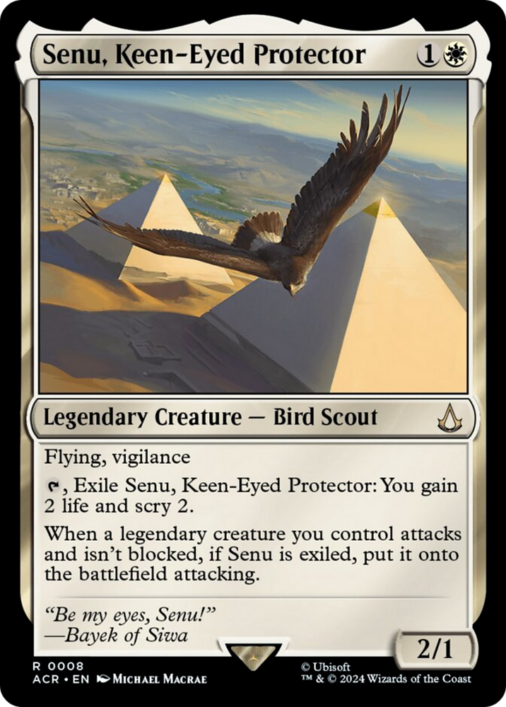 Senu, Keen-Eyed Protector [Assassin's Creed] Magic: The Gathering