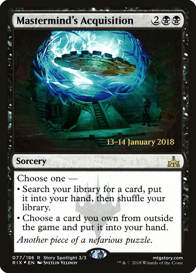 Mastermind's Acquisition [Rivals of Ixalan Prerelease Promos] Magic: The Gathering