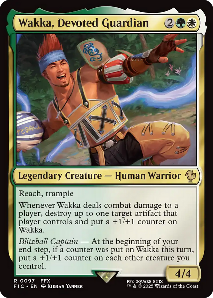 Wakka, Devoted Guardian [FINAL FANTASY Commander] Magic: The Gathering